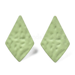 スプレー塗装鉄スタッドピアスパーツ  二重垂直ループ付き  凧  黄緑  18x11mm  穴：3mm  ピン：0.7mm&nbsp;IFIN-N008-013A