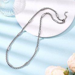 Ожерелья из прямоугольной цепочки из нержавеющей стали 304 толщиной 5.5 мм NJEW-JN05546