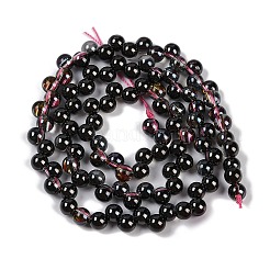 電気メッキガラスビーズセット  パール光沢メッキ  電球  ブラック  5mm  穴：1mm  約98個/連  15.35''（39センチメートル）&nbsp;GLAA-Q105-01E