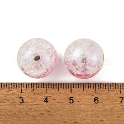 Двухцветные акриловые бусины с радужным переливающимся УФ-покрытием&nbsp;PACR-C009-04I