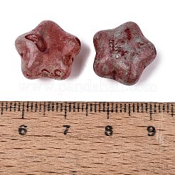 Cuentas de vidrio opaco Picasso&nbsp;SEED-N012-08C