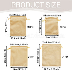 4 pochette de rangement pour bijoux en velours à cordon coulissant&nbsp;TP-TADJ0001-02