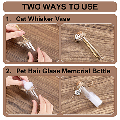 4 Stück Glas-Korken-Wunschflasche&nbsp;AJEW-DR00051