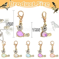 20 шт. подвеска в виде птицы из сплава стекла K5&nbsp;HJEW-YW00257