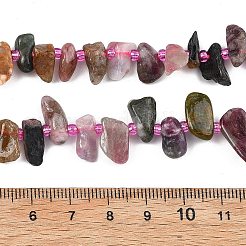 Натуральные разноцветные турмалиновые бусины&nbsp;G-F821-C01-01