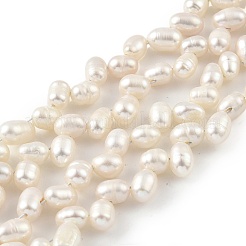 Fili di perle di perle d'acqua dolce coltivate naturali&nbsp;PEAR-A006-22-X