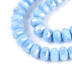 Антикоррозийные гальванические стеклянные бусины&nbsp;GLAA-T025-8mm-11A