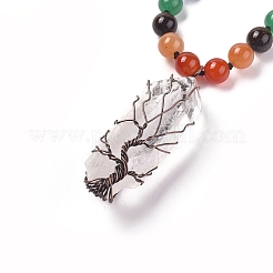 Bijoux de yoga chakra&nbsp;NJEW-L163-B01