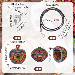 DIY-Set zur Herstellung einer Medaillonkette&nbsp;WOOD-SC0001-58B