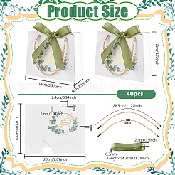 Rechteckige Dankeschön-Geschenk-Tragetaschen aus Papier&nbsp;ABAG-WH0044-81