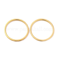 Placage ionique (ip) 304 anneaux de bande unis en acier inoxydable, or, diamètre intérieur: 18 mm