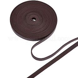 Gorgecraft Flat Cowhide Leather Cord, for Jewelry Making, Mixed Color, 10x2mm