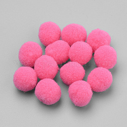 DIY-Puppe Handwerk, Polyester Pom Pom Ball, Runde, tief rosa, 9~10.5 mm