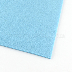 Nicht gewebter Stickerei-Nadelfilz für das Basteln, Licht Himmel blau, 30x30x0.2~0.3 cm, 10 Stück / Beutel