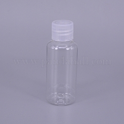 Пластиковая банка объемом 30 мл с завинчивающейся крышкой., многоразовая бутылка, колонка, прозрачные, 78x29.5 мм