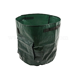 Посадочная бочка из полиэтилена, садовая сеялка, темно-зеленый, 440x330 мм, отверстие : 10 мм