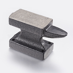 Herramientas de yunque de banco de hierro diy, cuerno, negro, 92x35x54mm