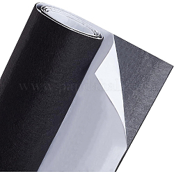 Autocollant en feutre de polyester, tissu auto-adhésif, rectangle, noir, 120x40x0.2 cm