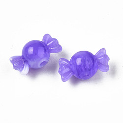 Acrylic Beads, Imitation Gemstone, Candy, Medium Purple, 9.5x18x10mm, Hole: 2.5mm, about 830pcs/500g