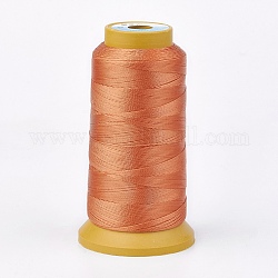 Polyesterfaden, für benutzerdefinierte gewebt Schmuck machen, Sandy Brown, 0.2 mm, ca. 1000 m / Rolle