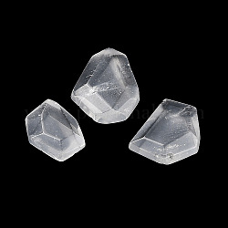 Perlas de cristal de cuarzo natural, cuentas de cristal de roca, sin agujero / sin perforar, facetados, pepitas, 20.5~27.5x13~21x6~7mm