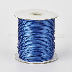 Umweltfreundliche koreanische gewachste Polyesterschnur, königsblau, 0.5 mm, ca. 169.51~174.98 Yard (155~160m)/Rolle