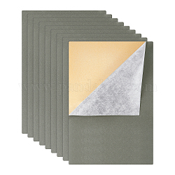 Paño de flocado de joyería, tela autoadhesiva, gris pizarra, 40x28.9~29 cm, 12 hoja / conjunto