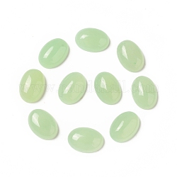Cabochons teints en jade naturel de malaisie, dos plat ovale, 18~18.5x13x5.5~6mm