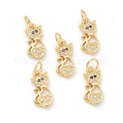 Медные прозрачные кубические циркониевые подвески ZIRC-B010-04G-1