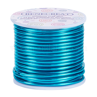 Wholesale BENECREAT 9 Gauge/3mm Tarnish Resistant Jewelry Craft Wire 17m  Bendable Aluminum Sculpting Metal Wire for Jewelry Craft Beading Work -  Deepskyblue 
