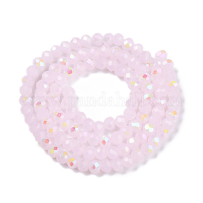 Стеклянные бусины с гальваническим покрытием  EGLA-A044-J3mm-L02-1