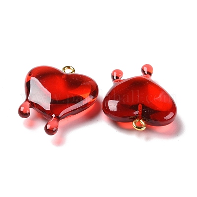 Прозрачные смоляные подвески RESI-F028-01-1