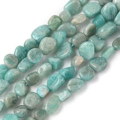 Природных амазонит бисер нитей G-F521-25-1