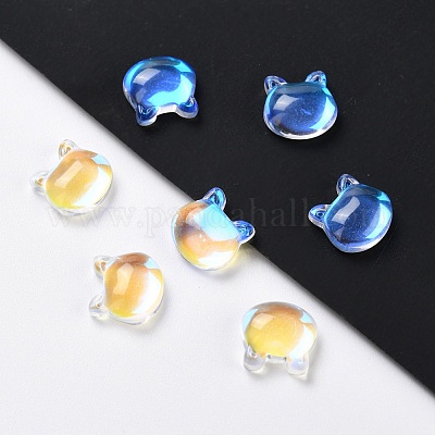 Стеклянные кабошоны с гальванического покрытием EGLA-D007-03-1