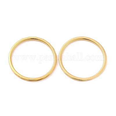 Ионное покрытие (ip) 304 нержавеющая сталь простые кольца RJEW-I101-01C-G-1