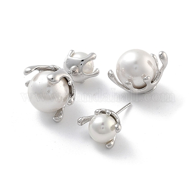 Серьги-гвоздики из нержавеющей стали 304 EJEW-K281-05P-1