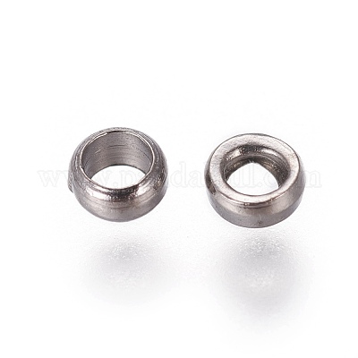 Зажимные бусины из латуни KK-L022-B-1