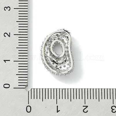 Подвески из латуни с покрытием из прозрачного кубического циркония KK-S378-01P-D-1