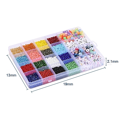 Набор для изготовления браслета с буквами своими руками DIY-YW0006-01-1