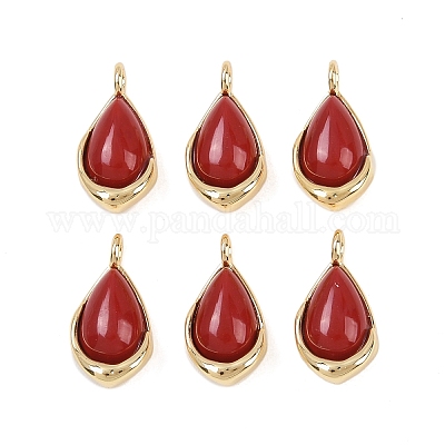 Подвески-слезинки из натуральных и синтетических смешанных драгоценных камней KK-B157-33G-1