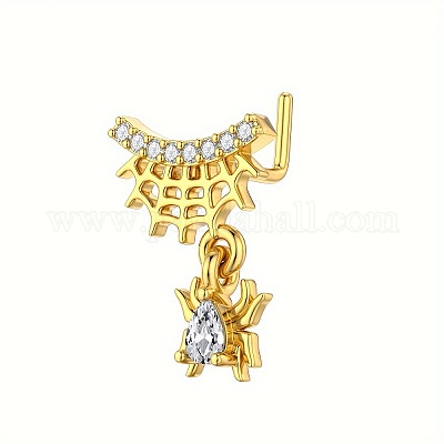 Латунные подвески в форме буквы L с прозрачными кубическими цирконами FS-WG9779A-08-1