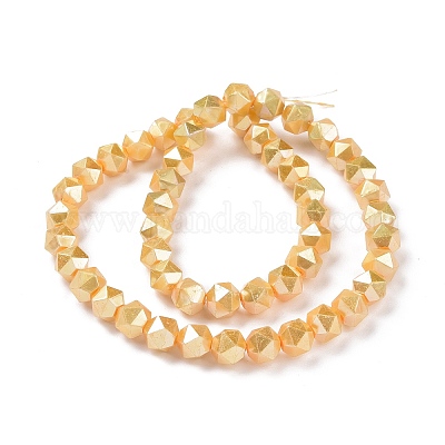 Chapelets de perles en verre nacré&nbsp;GLAA-F122-03F-1
