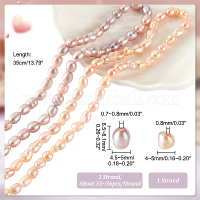 2 нити 2 стилей натуральных культивированных пресноводных жемчужных бусин PEAR-GA0001-03-1