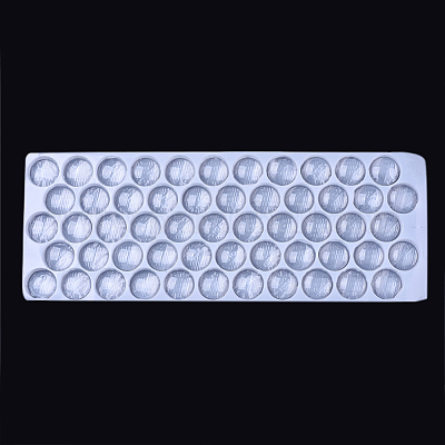 Прозрачные стеклянные кабошоны GGLA-R026-25mm-B-1