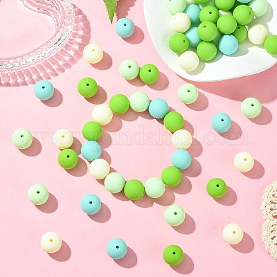 Прорезиненные стиль непрозрачной акриловые бусины&nbsp;LS-MACR-CJC0009-02C-1