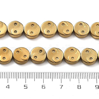 Гальванические нити из синтетических немагнитных гематитовых бусин G-B132-C01-01A-1