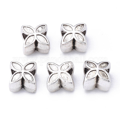 Европейские сплавочные бусины тибетского стиля  TIBE-S319-127AS-RS-1