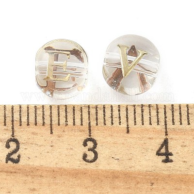 26 шт. прозрачные стеклянные бусины GLAA-Q001-04A-1