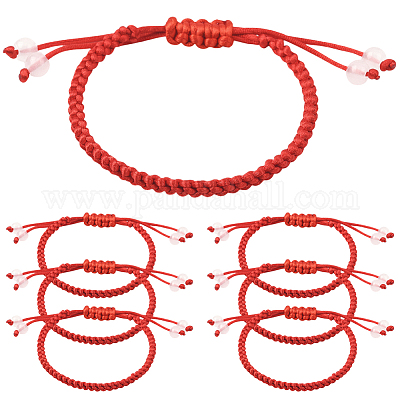12 Stück geflochtene Nylonschnur-Armbänder&nbsp;BJEW-SP0001-27B-1