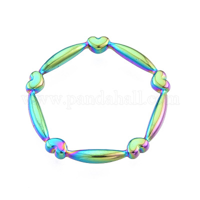 Ионное покрытие(ip) 201 нержавеющая сталь перстень для женщин RJEW-N038-131M-1